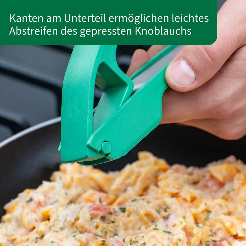 Chefkoch trifft Fackelmann Premium Garlic Press - Robust Stainless Steel