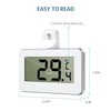 Ankilo Digital Fridge Thermometer, Digital Freezer Thermometer, Mini Wireless Indoor