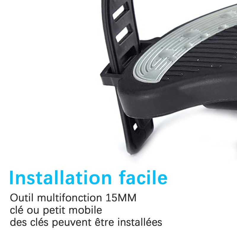 Exercise Bike Pedals with Straps for Spinning Wheels and Stationary
