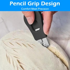 Zvorgath Bread Lame Dough Scoring Tool - Extractable Bread Lame for Sourdough Bread Baking & Professional Bread Making Tools (Includes 5 Razor Blades)