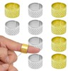 10 Pack Finger Protector Fingertip Thimble Metals Thimbles Adjustable Finger