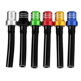 6 piezas de manguera de ventilación de gas universal CNC tanque válvula de ventilación con bola Chekc respirador de aluminio para ATV, motocicleta, Dirt Pit Quad Bike Motocross