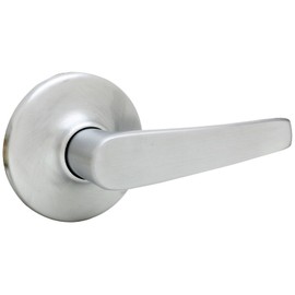Weiser Kim Satin Chrome Door Handle, Reversible Passage Lever, Interior Door Handles for Hall and Closet Door, Non-Locking Hall/Closet Door Handles, Transitional Home Décor
