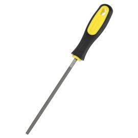 M METERXITY Round Metal File 6 Inch, High Carbon Steel File Diamond File Hand File W PVC Grip Handle for Wood/Metal/Ceramic/Glass/Stone/Jewelry/Tile/Model/DIY/Sharpening File