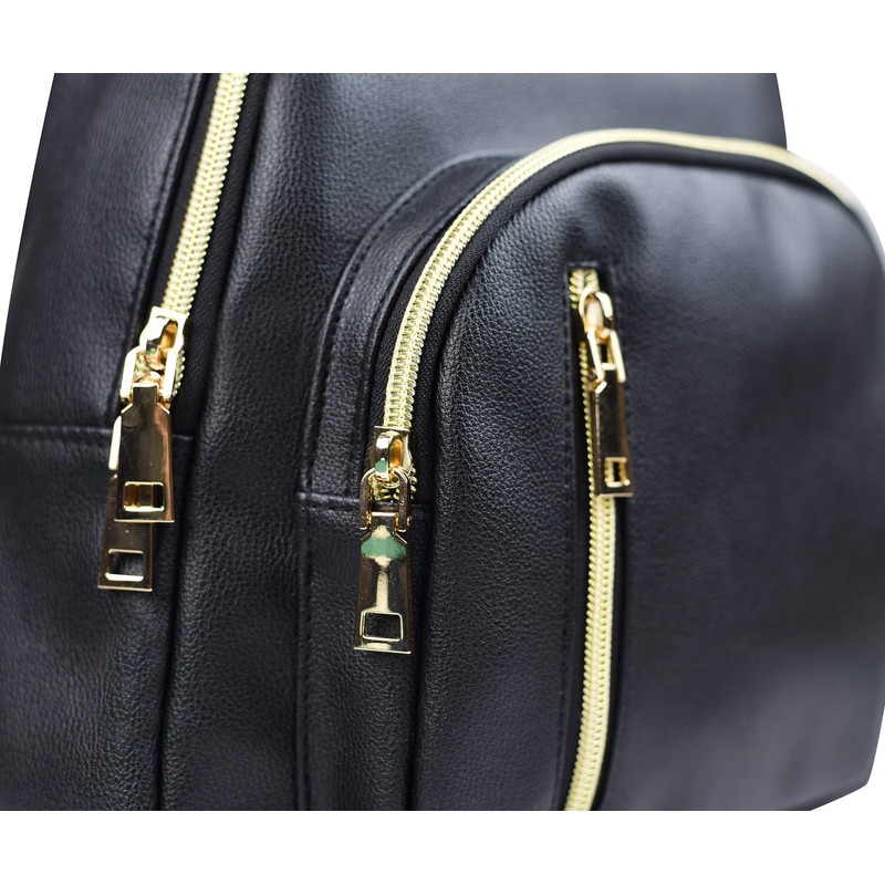 Yanaier Women's Backpack, PU Leather, Mini Backpack, Large Capacity, Waterproof,