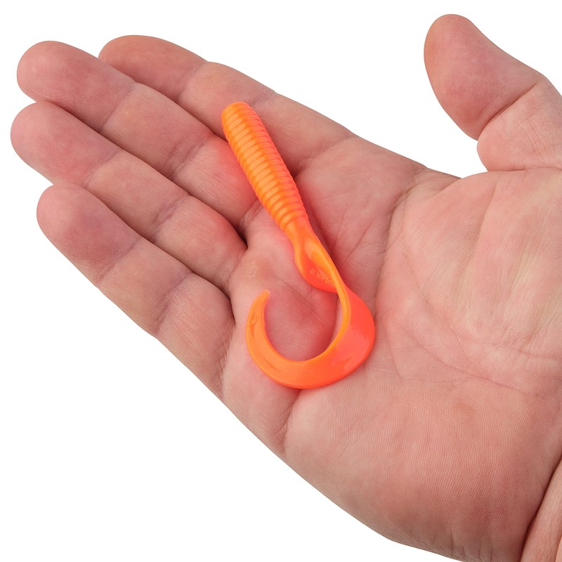 Berkley Gulp! Grub Fishing Soft Bait, Salmon Red, 4"