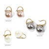 Qimily Quality Freshwater Cultured Pearl Earrings Leverback Dangle Stud Silver