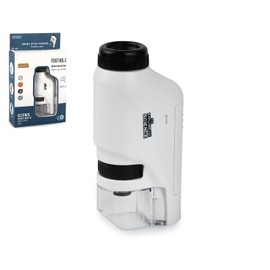 Microscope Kids 60x-120x LED Lighted Pocket Microscope Mini Portable Handheld Microscope for Student Science Gifts