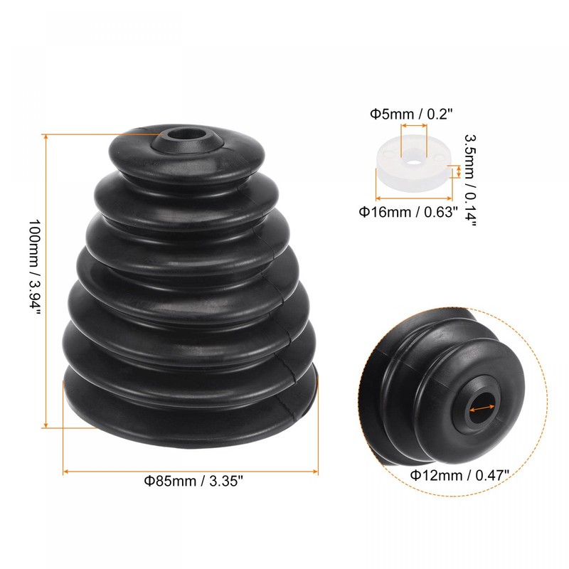 sourcing map Rubber Drill Dust Cover Collector, for Electric Hammer