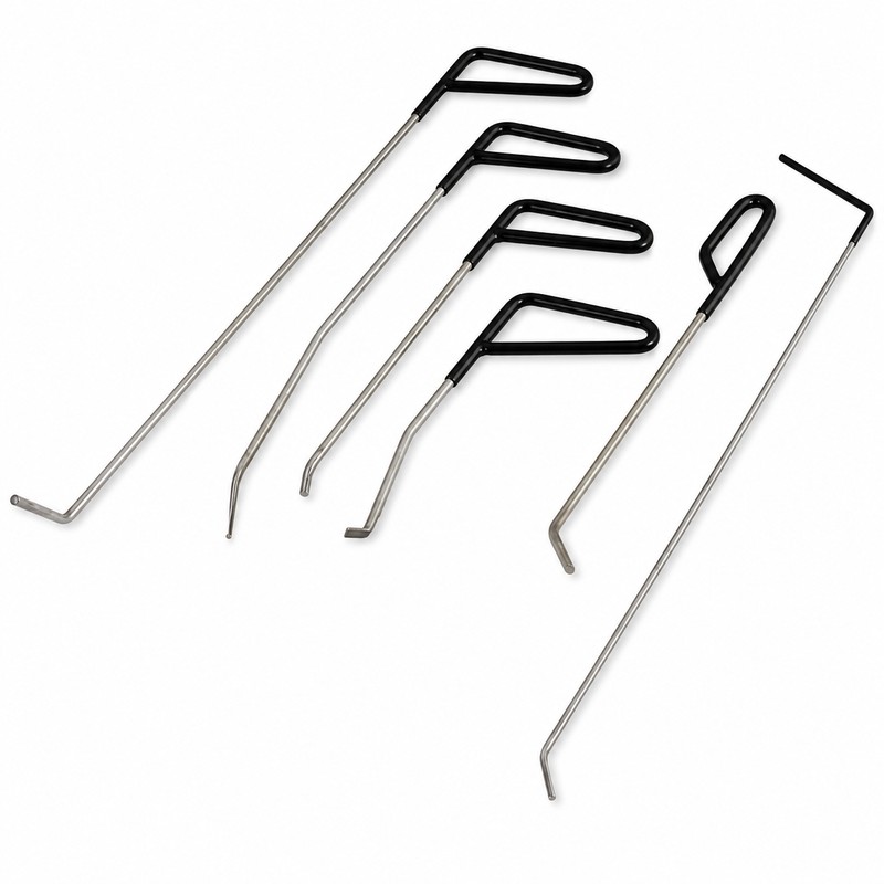 6-Piece Paintless Dent Repair Tool Set for Cars – Steel