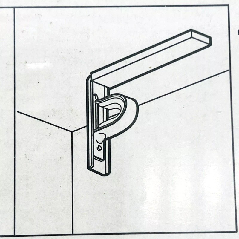 IKEA One (1) IKEA BETYDLIG Wall Ceiling Bracket Black Adjustable