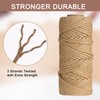 MJGG 4mm Jute Twine Rope 1/6 Inch 164 ft Natural