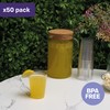 MATANA 50 Premium Clear Hard Plastic Cups, Plastic Party Cups