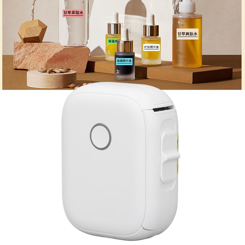 Mini Thermal Label Printer Bluetooth Maker Machine Portable Handheld for