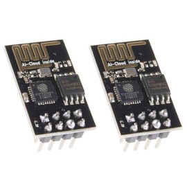 TECNOIOT 2 Pieces DIY Arduino ESP8266 Wireless WiFi Transceiver Module Series ESP-01 Compatible with RPi/AVR/ARM
