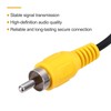 sourcing map 6 Inch Flat Yellow RCA Male Plug Jack