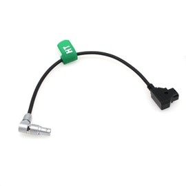 HangTon Power Cable for RED Komodo-X Epic Scarlet Dragon DSMC2 V-Raptor Camera, D-tap to Female 90°Rotatable Adjustable Right Angle 6 Pin 30cm