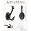 RIXIGOOD Decorative Wall Hooks for Hanging, Cute Swan Coat Hooks