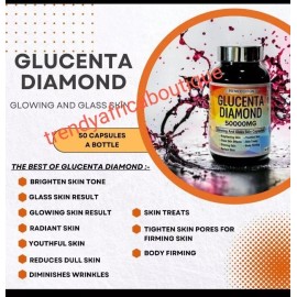 Glucenta Diamond Glowing & Glass Skin👌👌💯 Original.  X 1 Bottle.. NEW LOOK