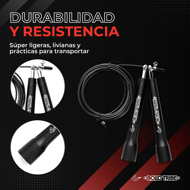 BOLD TRIBE Cuerda para Saltar "Master Jump" - Alta Velocidad