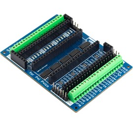 risingsaplings for Pi Pico LED Breakout Board 2.54mm Female Pin Header and Terminal for Raspberry Pi Pico/Pico H/Pico W (Mini, Blue)