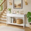 Entryway Table with 2 Fluted Drawers and Shelf Modern Sofa