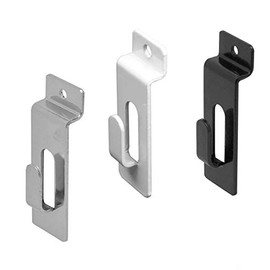 Slatwall Utility Notch Hook, Picture Hanger for Slatwall & Slat Grid, White, 10 Pack