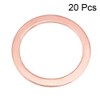 sourcing map 20Pcs 22mm x 28mm x 1.5mm Copper Flat