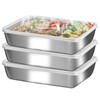 GIUOIDUO stainless steelFood Storage Containers setsstorage box with lidfreezer FrozenKitchen