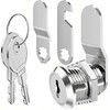 Litensh Cabinet Cam Locks 25mm, Mailbox Lock with Key Different,