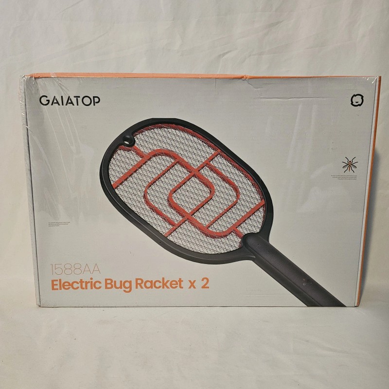 Gaiatop 2-Pack Electric Fly Swatter Handheld Mosquito Killer Bug Racket
