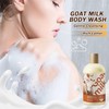 QSLYUYUAN Goat Milk Body Wash,Moisturizing Milk Bath for Dry &