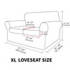 MAXIJIN 3 Piece Stretch Couch Covers for 2 Cushion Couch