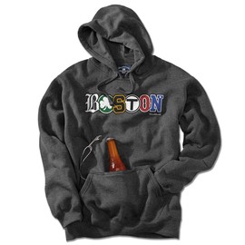 Chowdaheadz Boston Townie Pride Tailgater Hoodie Charcoal