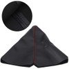 CENPEK Car Shift Knob Cover-Universal Stitch Black PVC Leather Manual