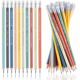 Sabary 200 Pcs Motivational Pencils Bulk Pastel Inspirational Student Gift from Teacher 2 HB Wood Pre Sharpened Pencils Bulk Class School Gift for Kindergarten Kids Graduation Party Favor