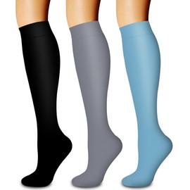 Laite Hebe 3 Pack Compression Sock-Compression Sock For Women and Men Circulation -Best for Running,Athletic Sports