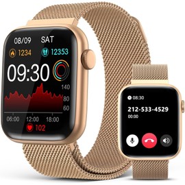 EarlySincere Smart Watches for Women Blood Pressure, 1.9" HD Full Touch Screen, Fitness Tracker with Heart Rate Blood Oxygen Sleep Monitor, IP67 Waterproof Smartwatch for Android iOS