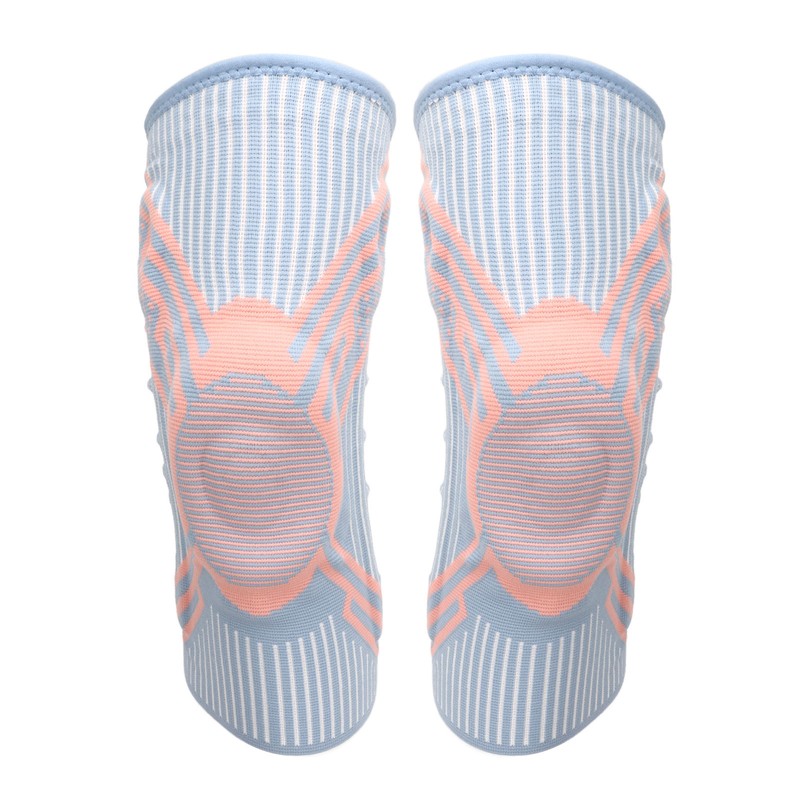 1 Pair Knee Brace Thickened Pads Breathable Mesh Silicone Spring