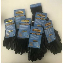 Diesel 24 Pairs Medium Diesel Grip Pro-Tekk Work Gloves-General Purpose, Construction