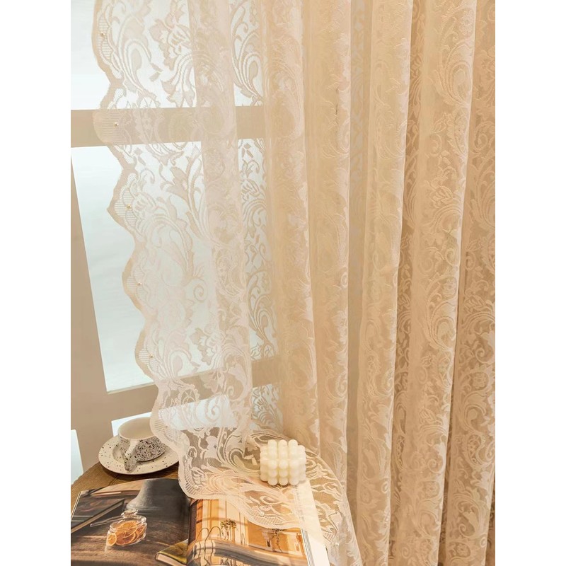 Lace Curtains 96 Drop Net Curtain for Doors or Patio