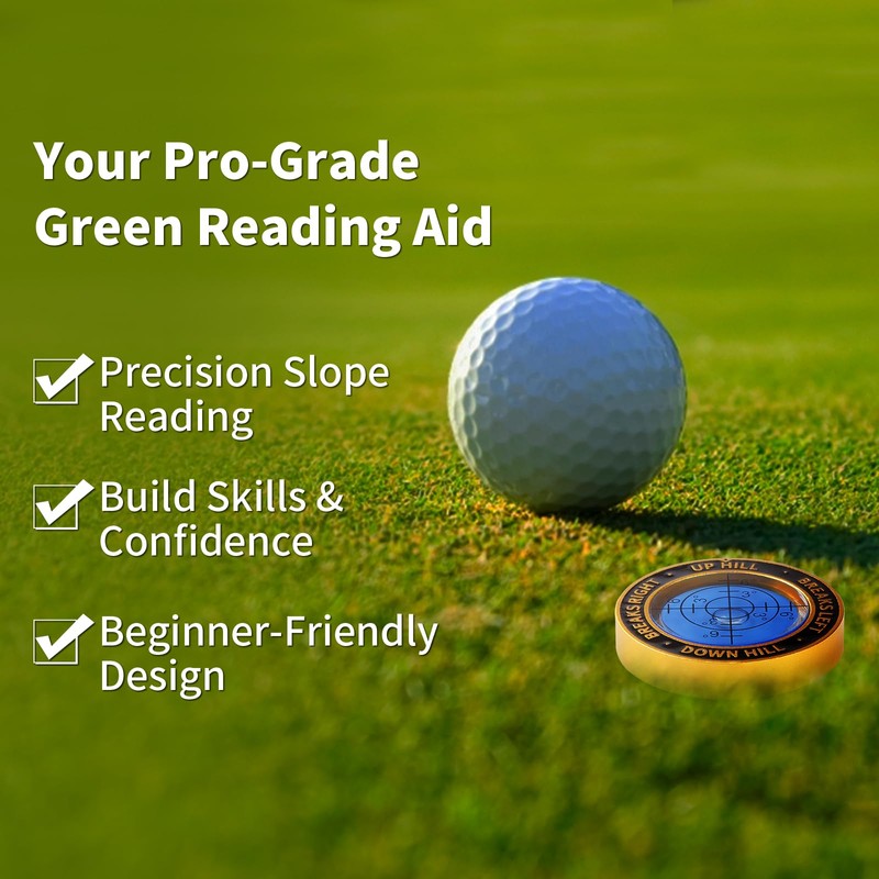 VIGLORY High Precision Golf Green Reader Funny Ball Marker Golf
