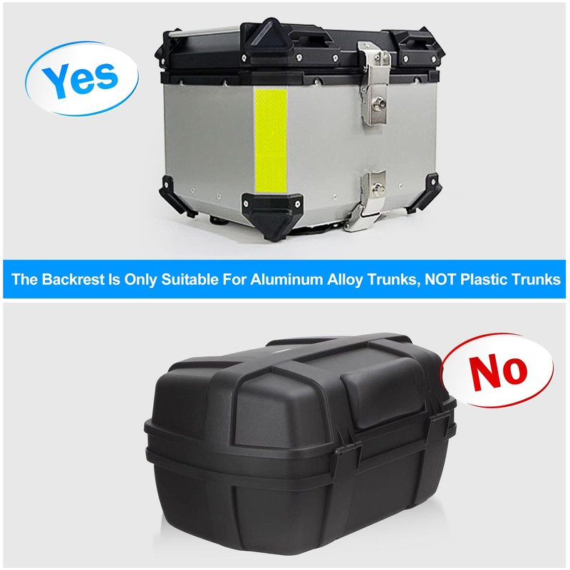psler Motorcycle Top Box Back Support Cushion, Bike Back Box