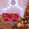 Wilproo Red and White Christmas Pillow Covers 24x24 Set of