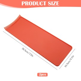 2 Stück schwarzes und rotes Lockenbrett, Haarfärbemittel, Balayage-Brett mit Zähnen, Präzisions-Friseursalon-Zubehör, geeignet für den Heimgebrauch oder den Friseursalon Haarfarbstoff Werkzeuge