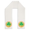 TooLoud Shamrock Button Vector Design Adult Fleece 64" Scarf