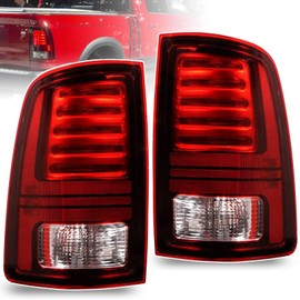 Lochnchn LED Tail Lights Compatible With 2013-2018 Dodge Ram 1500 2500 3500 Driver and Passenger Side Taillights Replace 68093081AB, 68093081AC, CH2800202