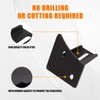 A-Pillar Lower Corner Windshield Hinge Work Light Auxiliary Mounting Brackets