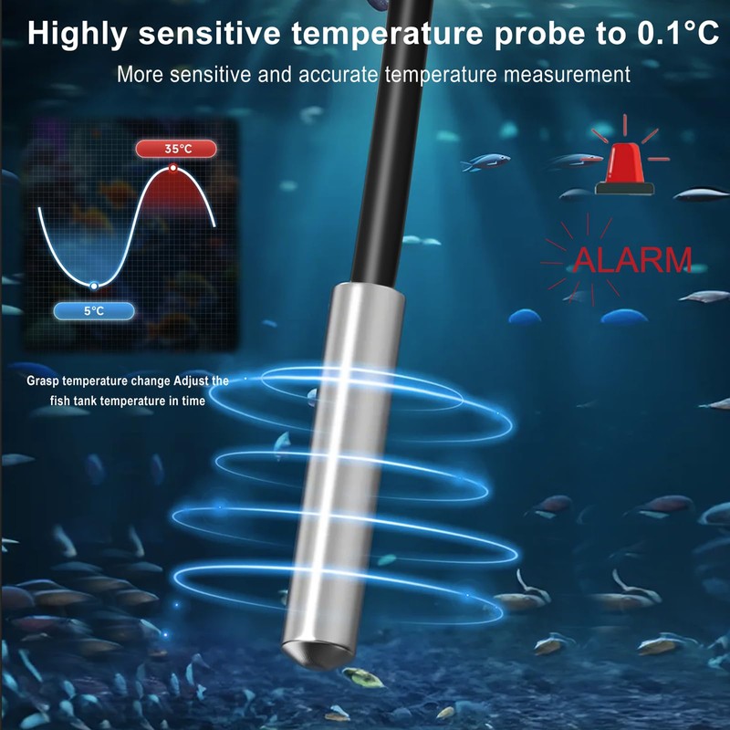 2 pcs Refrigerator Thermometer Freezer Alarm Digital Freezer Thermometer Fridge