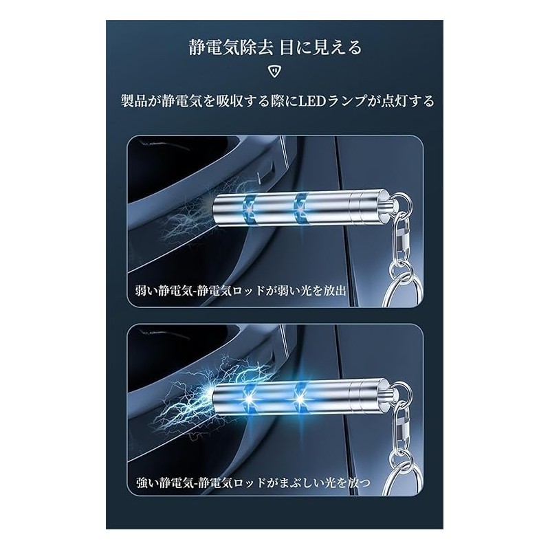SIJIYUTA (2024 Anti-Static) Anti-Static Key Holder, Car Anti-Static, Key Chain,